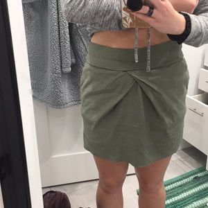 Olive Linen skirt